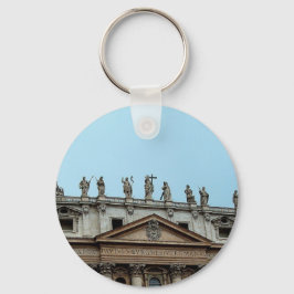 Dak van de Sint-Pietersbasiliek in Rome, Italië Sleutelhanger