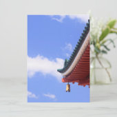 Dak van een Shinto-schrijn Bedankkaart (Staand voorkant)