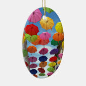 Dak van paraplu's keramisch ornament (Rechts)