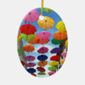 Dak van paraplu's keramisch ornament (Voorkant)