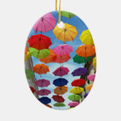 Dak van paraplu's keramisch ornament (Achterkant)