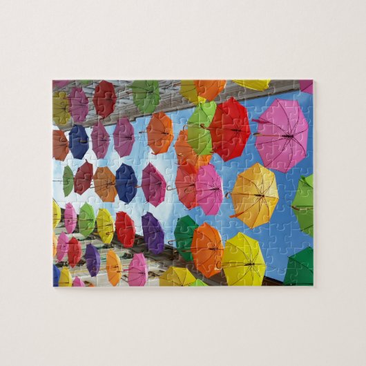 Dak van paraplu's legpuzzel (Horizontaal)