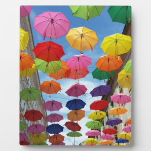 Dak van parasols fotoplaat