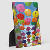 Dak van parasols fotoplaat (Zijkant)