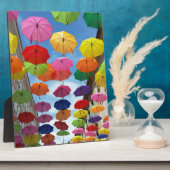 Dak van parasols fotoplaat (Zijkant)