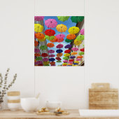 Dak van parasols poster (Keuken)