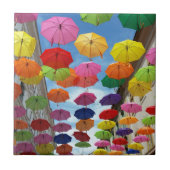 Dak van parasols tegeltje (Voorkant)