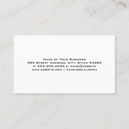 dak voor onroerend goed | Metaalgoud op goud Visitekaartje (Achterkant)