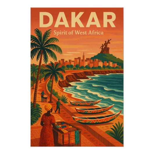 DAKAR – Geest van West-Afrika Perfect Poster (Voorkant)