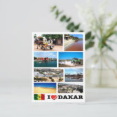 Dakar I Love - Senegal - Briefkaart (Staand voorkant)