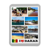 Dakar I Love - Senegal - Magneet (Verticaal)
