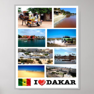 Dakar I Love - Senegal - Poster