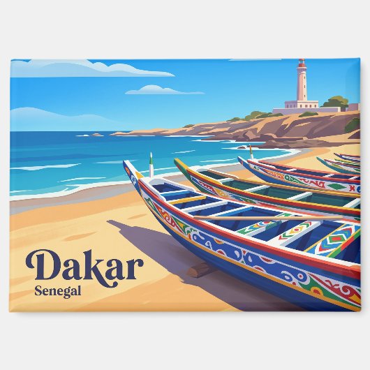 Dakar Senegal Magneet (Voorkant)