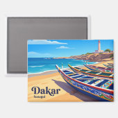 Dakar Senegal Magneet (Voorkant / Achterkant)