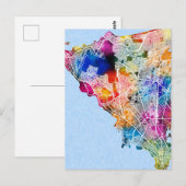 Dakar Senegal Stadsplattegrond Briefkaart (Voorkant / Achterkant)