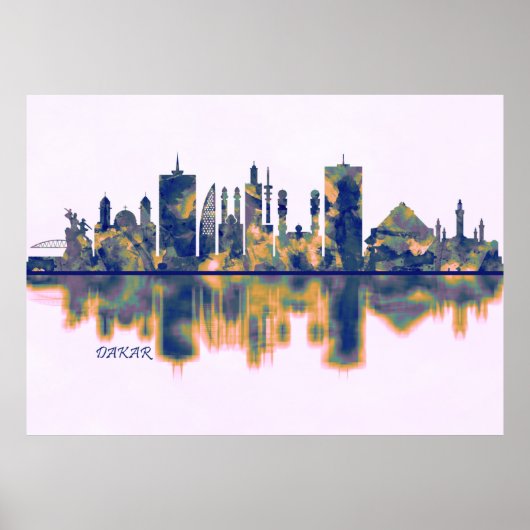 Dakar Skyline Poster (Voorkant)