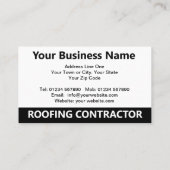 Dakbedekking Aannemer Illustratie & QR Code Visitekaartje (Achterkant)