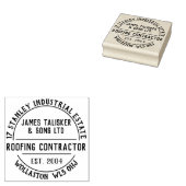 Dakbedekking Aannemer Rubber Stamp Rubberstempel (Gestempeld)