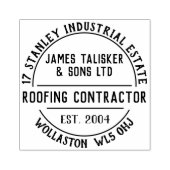 Dakbedekking Aannemer Rubber Stamp Rubberstempel (Afrduk)