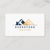 Dakbedekking Bouw Huis Verbetering Tools Logo Visitekaartje (Voorkant)