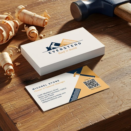 Dakbedekking Bouw Huis Verbetering Tools Logo Visitekaartje
