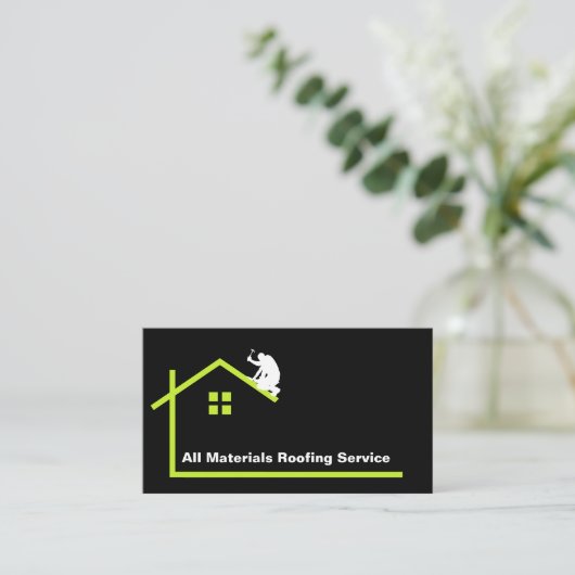 Dakbedekking constructie Moderne Visitekaartjes (Staand voorkant)