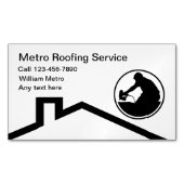 Dakbedekking Diensten Eenvoudige Visitekaartjes ma Magnetisch Visitekaartje (Voorkant)