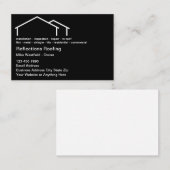 Dakbedekking Diensten Huis Daksymbool Visitekaartje (Voorkant / Achterkant)