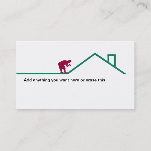 Dakbedekking en bouw visitekaartje (Achterkant)