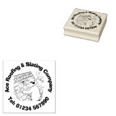 Dakbedekking en duurzame bedrijfsvoering. Roofer Rubberstempel (Gestempeld)
