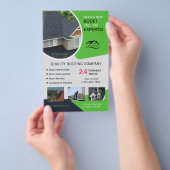 Dakbedekking en reparatie Bedrijf Groen Flyer (Hand)