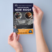 Dakbedekking en Reparatiezaken Flyer (Hand)