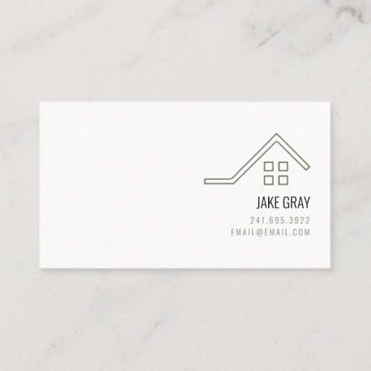 Dakbedekking en Windows Company visitekaartje (Achterkant)