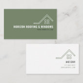 Dakbedekking en Windows Company visitekaartje (Voorkant / Achterkant)