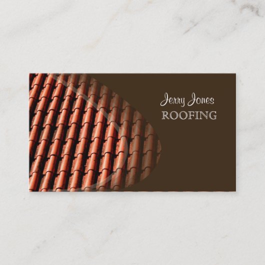 Dakbedekking, foto-visitekaartjes visitekaartje (Voorkant)