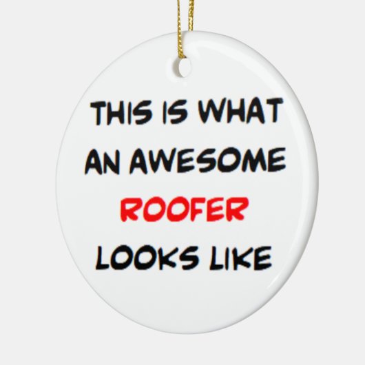 dakbedekking, geweldige keramisch ornament (Links)