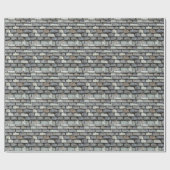 dakbedekking met borden van leisteen cadeaupapier (Vlak)