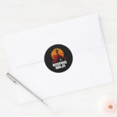 Dakbedekking Ninja Aannemer Ronde Sticker (Envelop)
