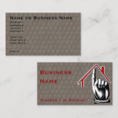 Dakbedekking nummer 1 Visitekaartje (Voorkant / Achterkant)