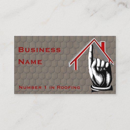 Dakbedekking nummer 1 Visitekaartje (Achterkant)