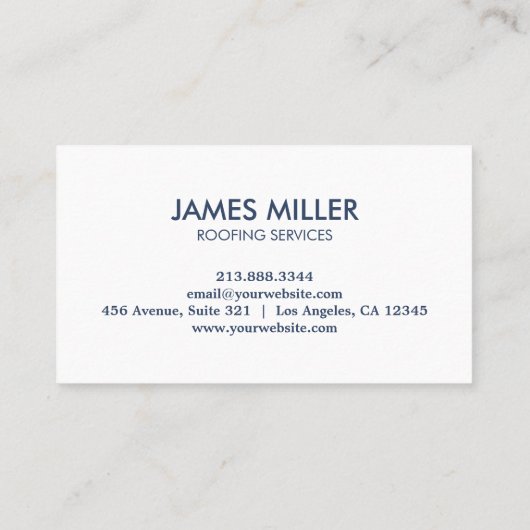 Dakbedekking Schoonmaak Reparatie Bouwgoot Visitekaartje (Achterkant)