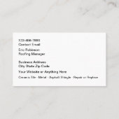 Dakbedekking Service Modern Visitekaartjes Design (Achterkant)