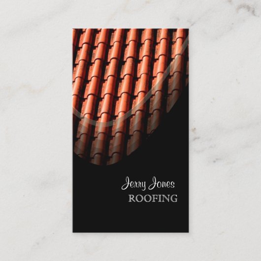 Dakbedekking, Spaanse tegels/doe-het-zelftijden Visitekaartje (Voorkant)