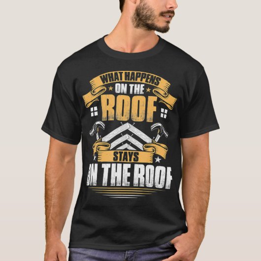 Dakbedekking Wat gebeurt er op het dak T-shirt (Voorkant)