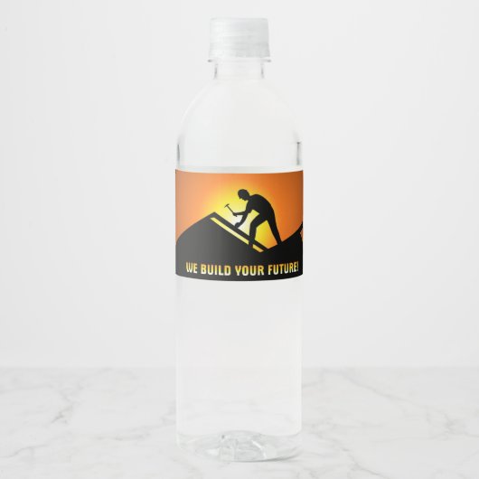 Dakbedekking Waterfles Etiket (Voorkant)