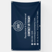 Dakbedekkingsbedrijf | Aangepaste logo-services Spandoek (Verticaal)