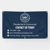 Dakbedekkingsbedrijf | Aangepaste logo-services Spandoek (Horizontaal)