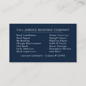 Dakbedekkingsbedrijf | Aangepaste logo-services Visitekaartje (Achterkant)