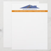 dakbedekkingsconstructies met briefhoofd ontwerp (Voorkant / Achterkant)