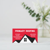 dakbedekkingscontractant | Roofer Red Visitekaartje (Staand voorkant)